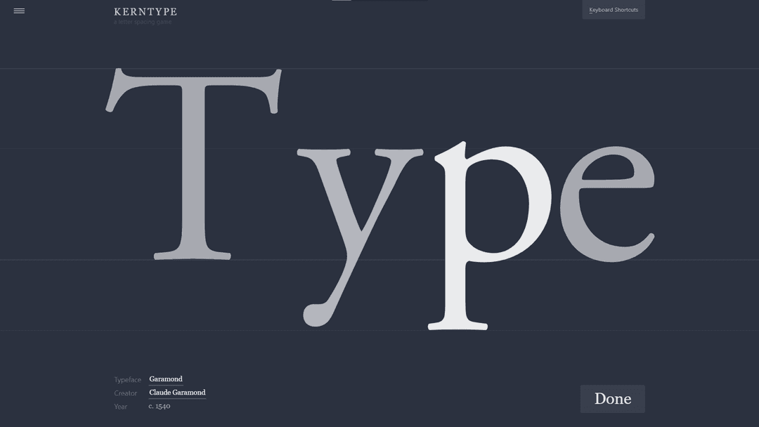 Kern Type (kerning game)