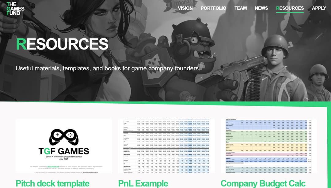 Game business resources